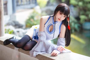 瓜希酱《碧蓝航线 逸仙》主题写真：22张全套美图