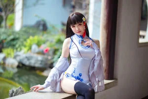 瓜希酱《碧蓝航线 逸仙》主题写真：22张全套美图