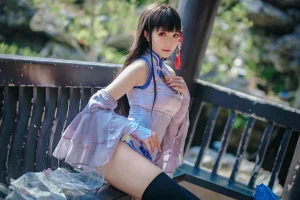 瓜希酱《碧蓝航线 逸仙》主题写真：22张全套美图