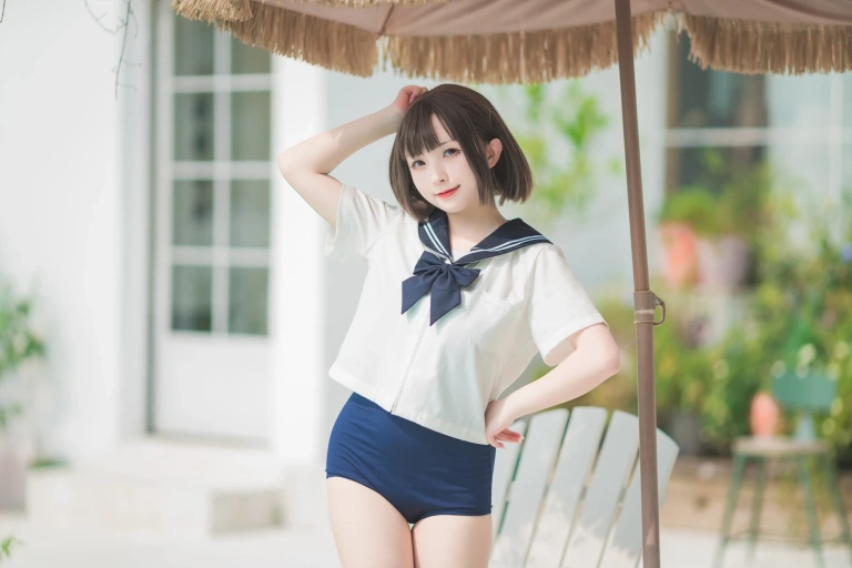 花铃《JK死库水》主题写真：109张全套美图