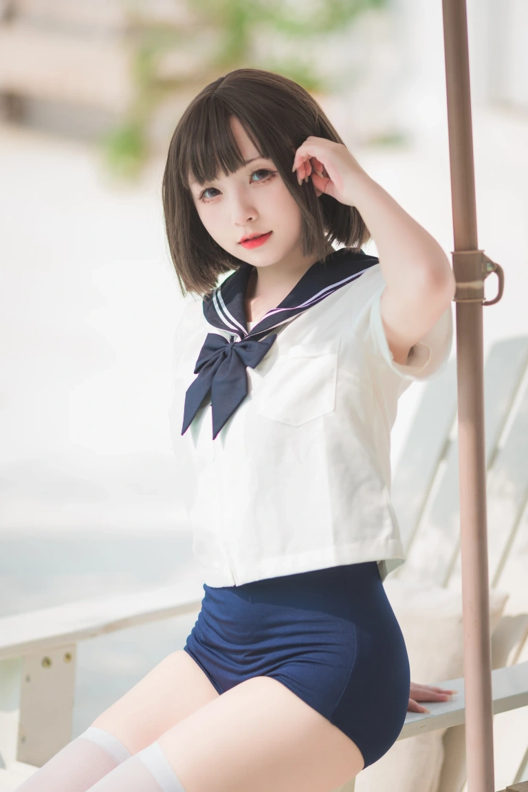 花铃《JK死库水》主题写真：109张全套美图