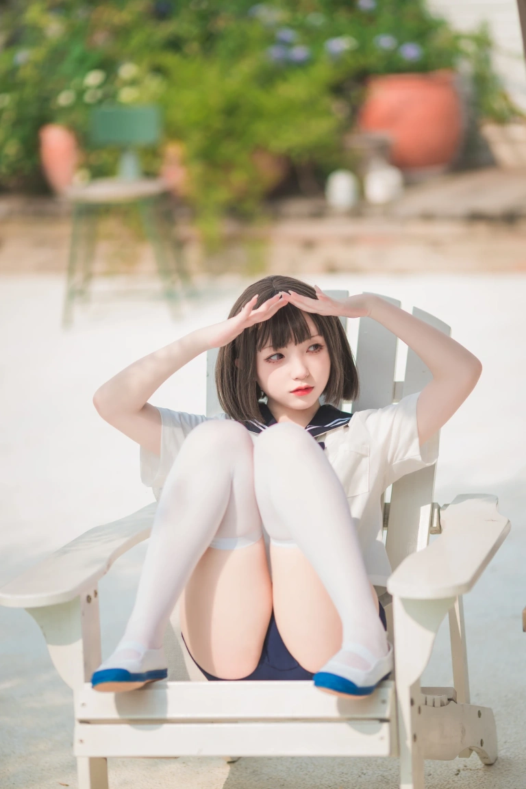 花铃《JK死库水》主题写真：109张全套美图