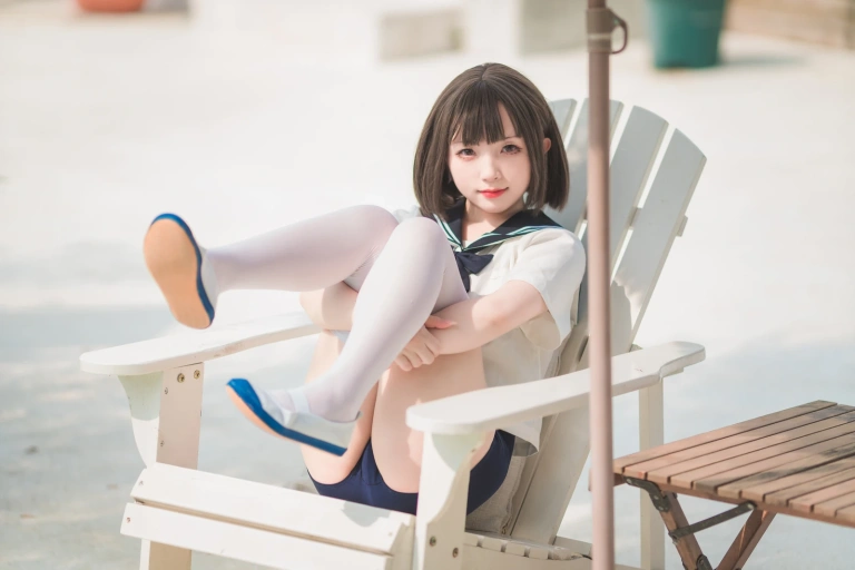花铃《JK死库水》主题写真：109张全套美图