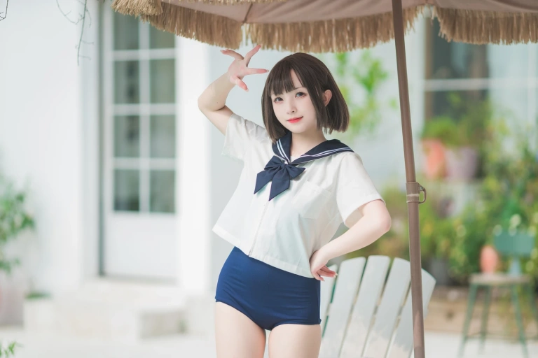 花铃《JK死库水》主题写真：109张全套美图