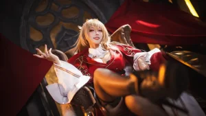 宮本桜《碧蓝航线 狮》主题写真：12张全套美图