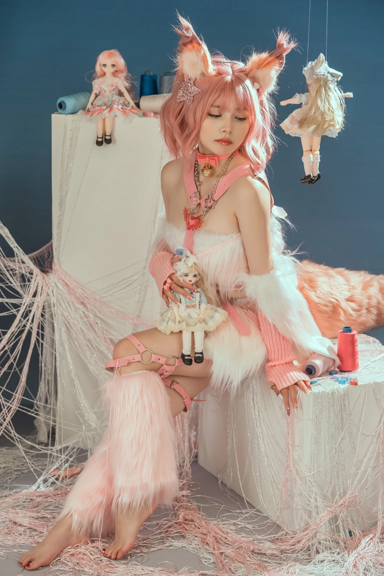 七月喵子《幻想兽娘集日食 蒂迟亚希》主题写真：24张全套美图