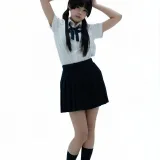 清水凪《后辈的制服2》主题写真：90张全套美图