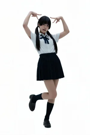 清水凪《后辈的制服2》主题写真：90张全套美图