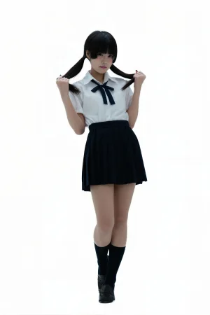 清水凪《后辈的制服2》主题写真：90张全套美图