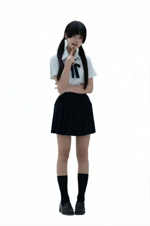 清水凪《后辈的制服2》主题写真：90张全套美图