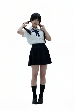 清水凪《后辈的制服2》主题写真：90张全套美图