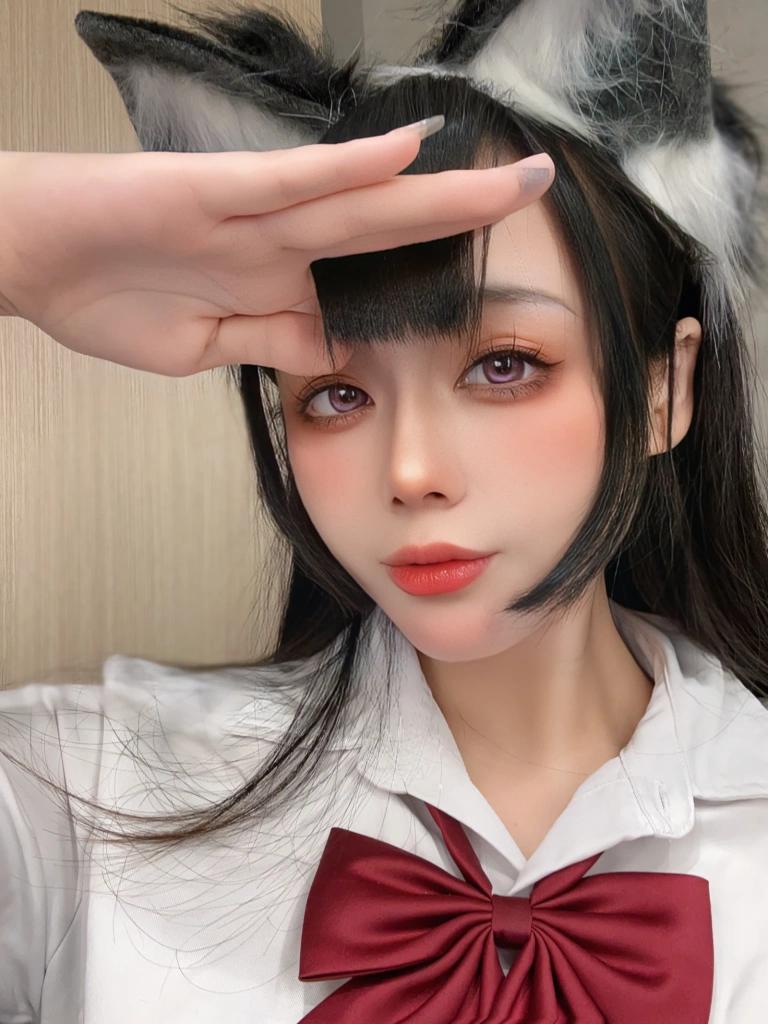 九言《猫耳娘的裙底》主题写真：36张全套美图，含5个视频