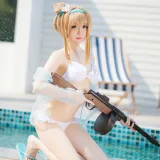 焖焖碳《少女前线 索米泳装》主题写真：46张全套美图