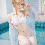 焖焖碳《少女前线 索米泳装》主题写真：46张全套美图