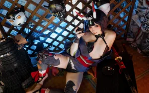 是三不是世《FGO酒吞童子》主题写真：35张全套美图