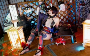 是三不是世《FGO酒吞童子》主题写真：35张全套美图
