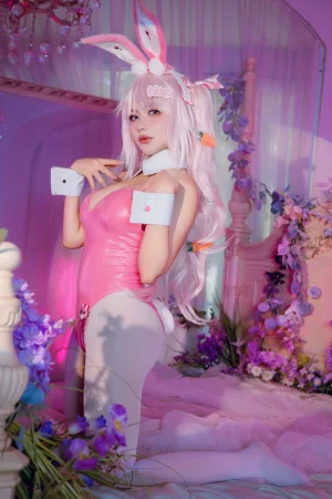是一只熊仔《Nikke胜利女神 爱丽丝兔女郎》主题写真：50张全套美图
