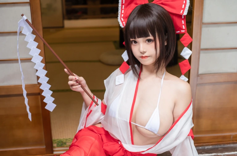 蜜汁猫裘《2020巫女》主题写真：61张全套美图