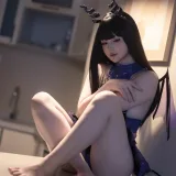 屿鱼《凋零月影》主题写真：29张全套美图