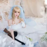 焖焖碳《少女前线 索米婚纱》主题写真：42张全套美图