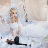 焖焖碳《少女前线 索米婚纱》主题写真：42张全套美图