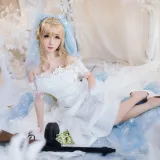 焖焖碳《少女前线 索米婚纱》主题写真：42张全套美图