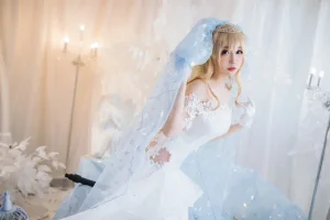 焖焖碳《少女前线 索米婚纱》主题写真：42张全套美图