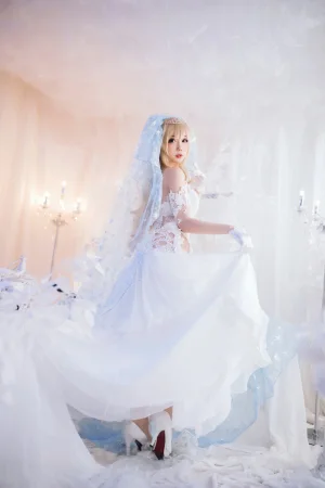 焖焖碳《少女前线 索米婚纱》主题写真：42张全套美图