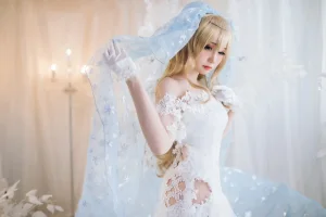 焖焖碳《少女前线 索米婚纱》主题写真：42张全套美图