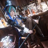 九柒喵《碧蓝航线 柴郡兔女郎》主题写真：58张全套美图
