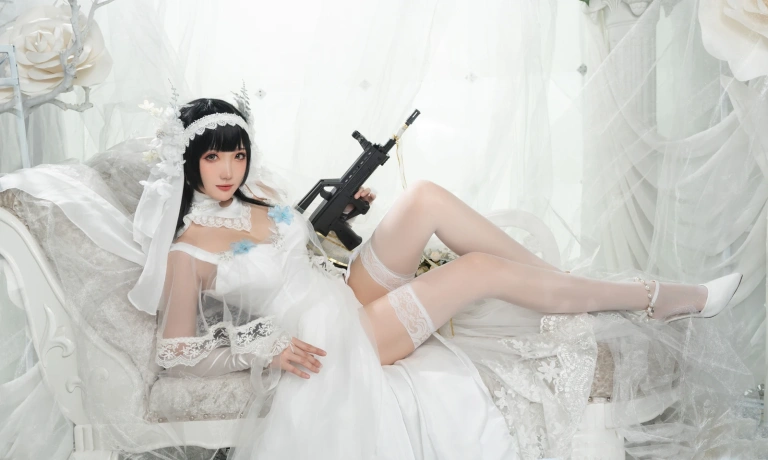 瓜希酱《95式 花嫁》主题写真：30张全套美图