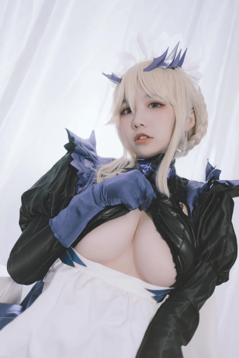 阿半今天很开心《FGO 黑枪呆女仆》主题写真：67张全套美图