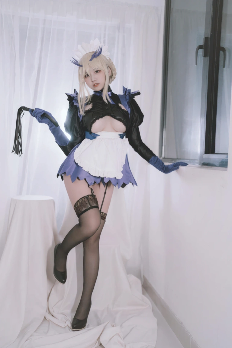阿半今天很开心《FGO 黑枪呆女仆》主题写真：67张全套美图
