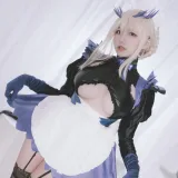 阿半今天很开心《FGO 黑枪呆女仆》主题写真：67张全套美图