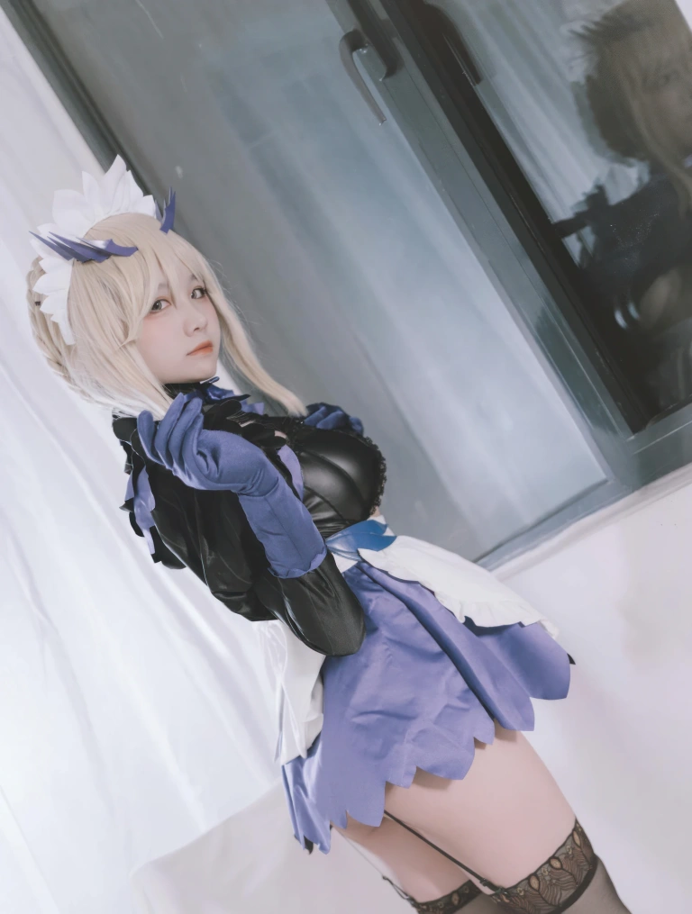 阿半今天很开心《FGO 黑枪呆女仆》主题写真：67张全套美图