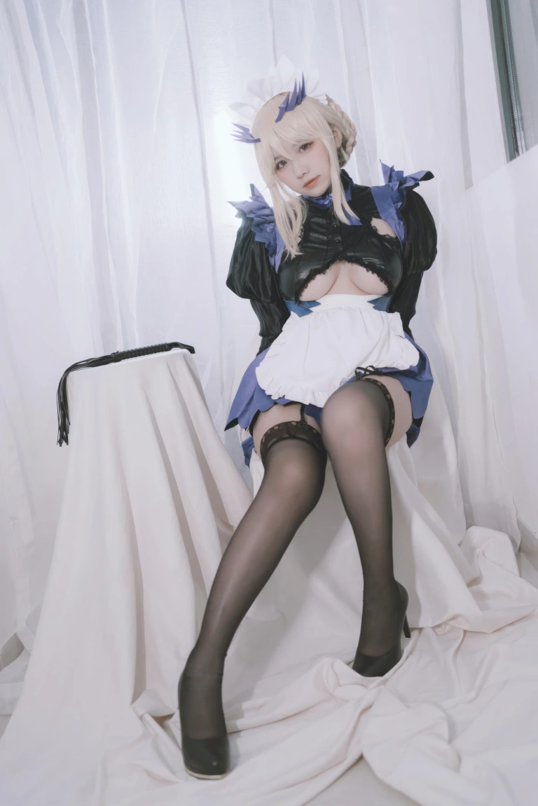 阿半今天很开心《FGO 黑枪呆女仆》主题写真：67张全套美图