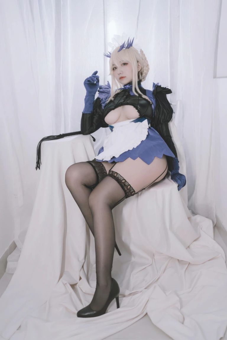 阿半今天很开心《FGO 黑枪呆女仆》主题写真：67张全套美图