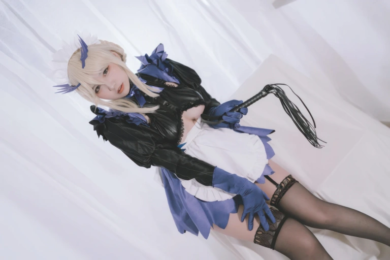 阿半今天很开心《FGO 黑枪呆女仆》主题写真：67张全套美图
