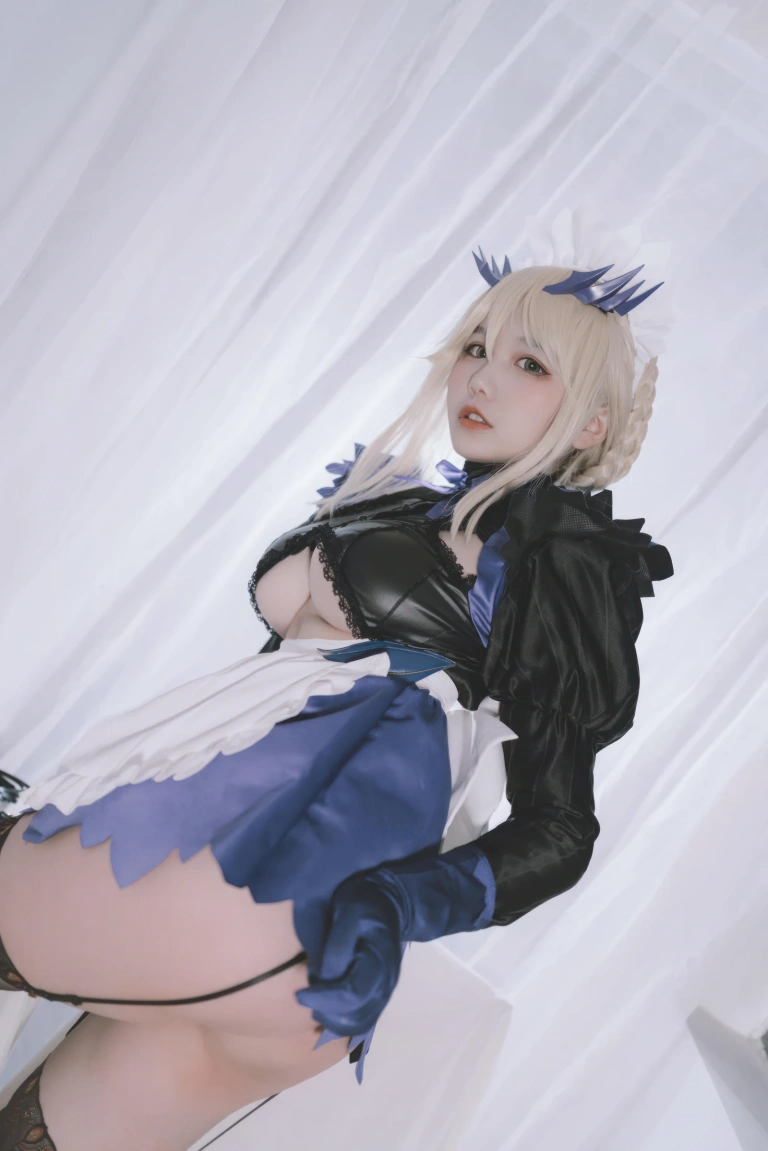 阿半今天很开心《FGO 黑枪呆女仆》主题写真：67张全套美图