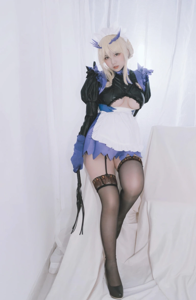 阿半今天很开心《FGO 黑枪呆女仆》主题写真：67张全套美图