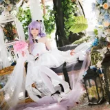 焖焖碳《独角兽婚纱》主题写真：25张全套美图