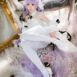 焖焖碳《独角兽婚纱》主题写真：25张全套美图