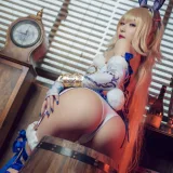 阿包也是兔娘《贞德兔女郎》主题写真：25张全套美图