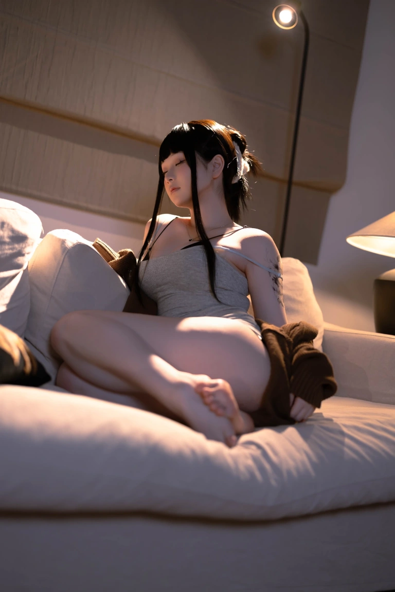 屿鱼《杀手妻子》主题写真：50张全套美图