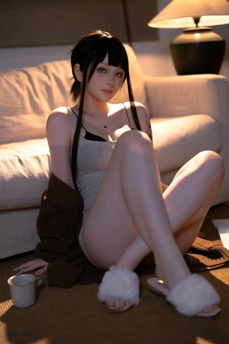 屿鱼《杀手妻子》主题写真：50张全套美图