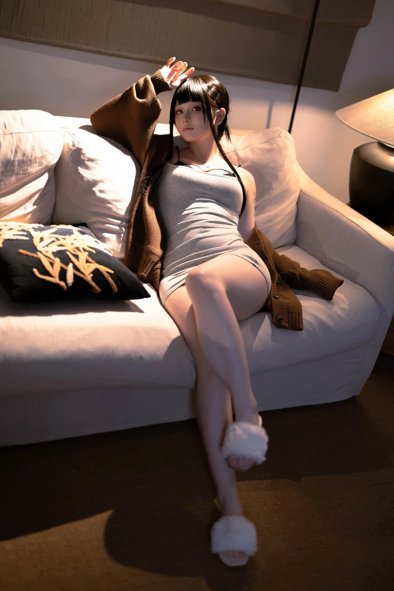 屿鱼《杀手妻子》主题写真：50张全套美图