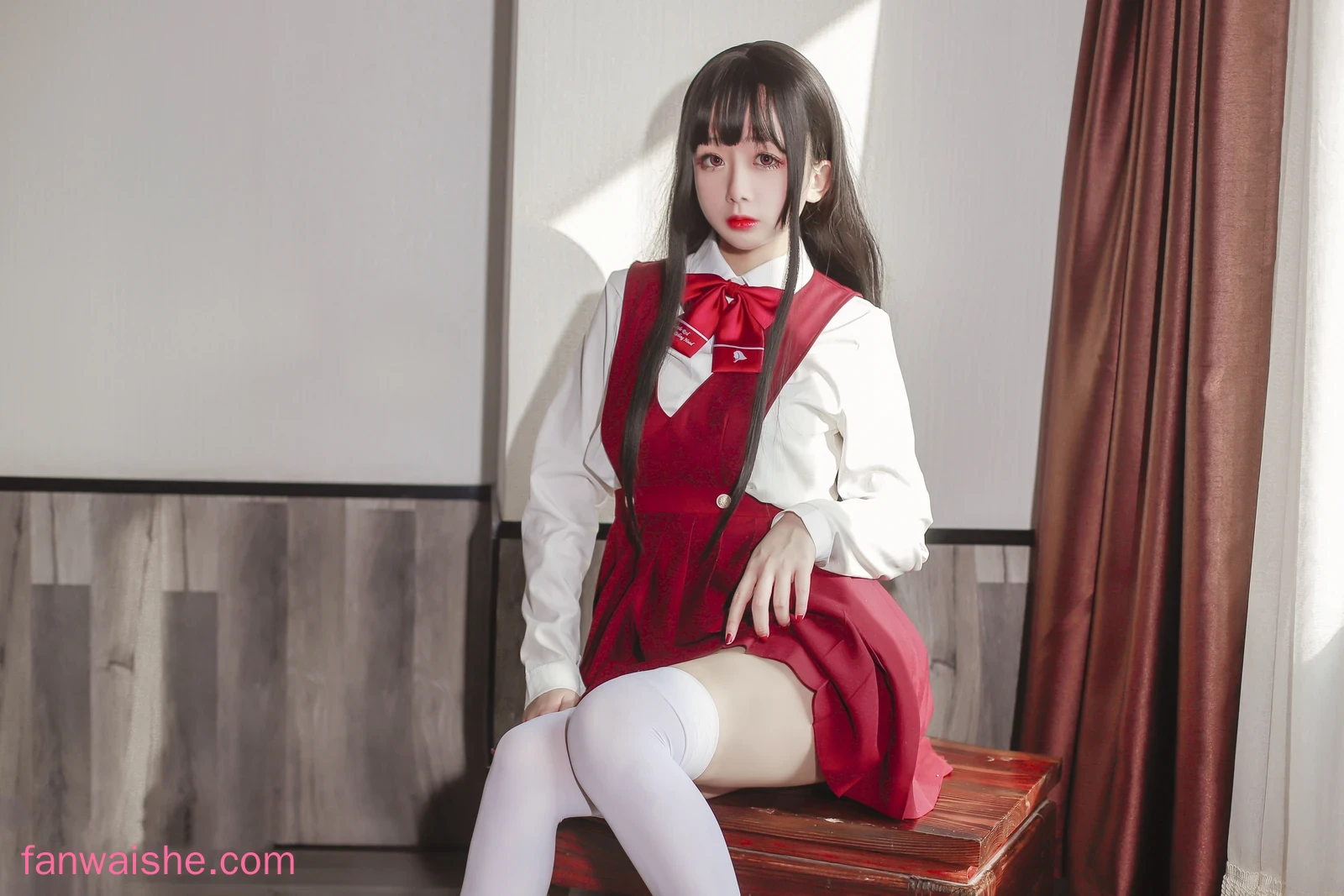 日奈娇(椎名莜) 日奈娇(椎名莜) NO.038 - JK少女红裙