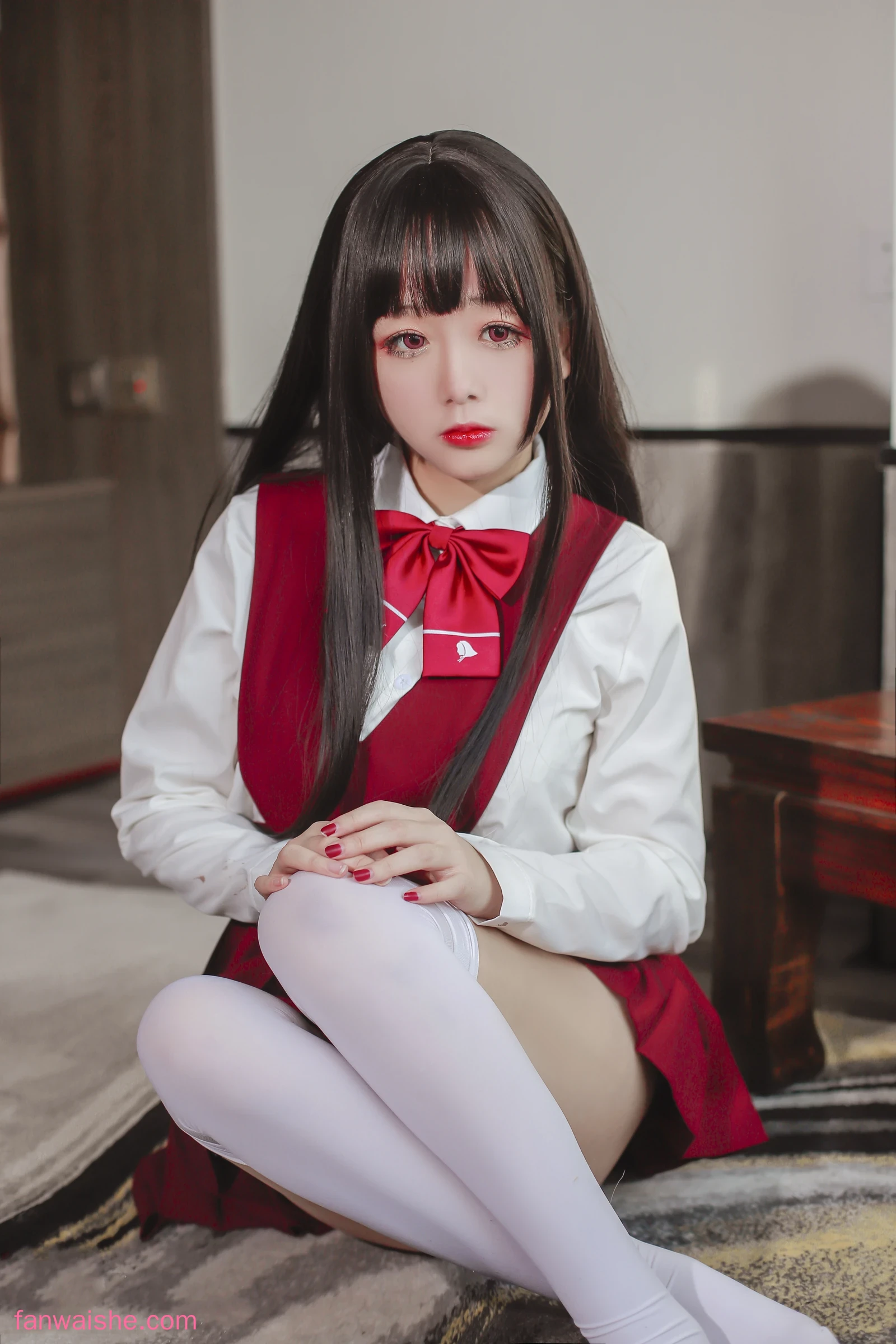 日奈娇(椎名莜) 日奈娇(椎名莜) NO.038 - JK少女红裙