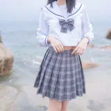 木棉棉《海边JK》主题写真：40张全套美图