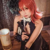 是一只熊仔《黑太子 旗袍 碧蓝航线》主题写真：19张全套美图